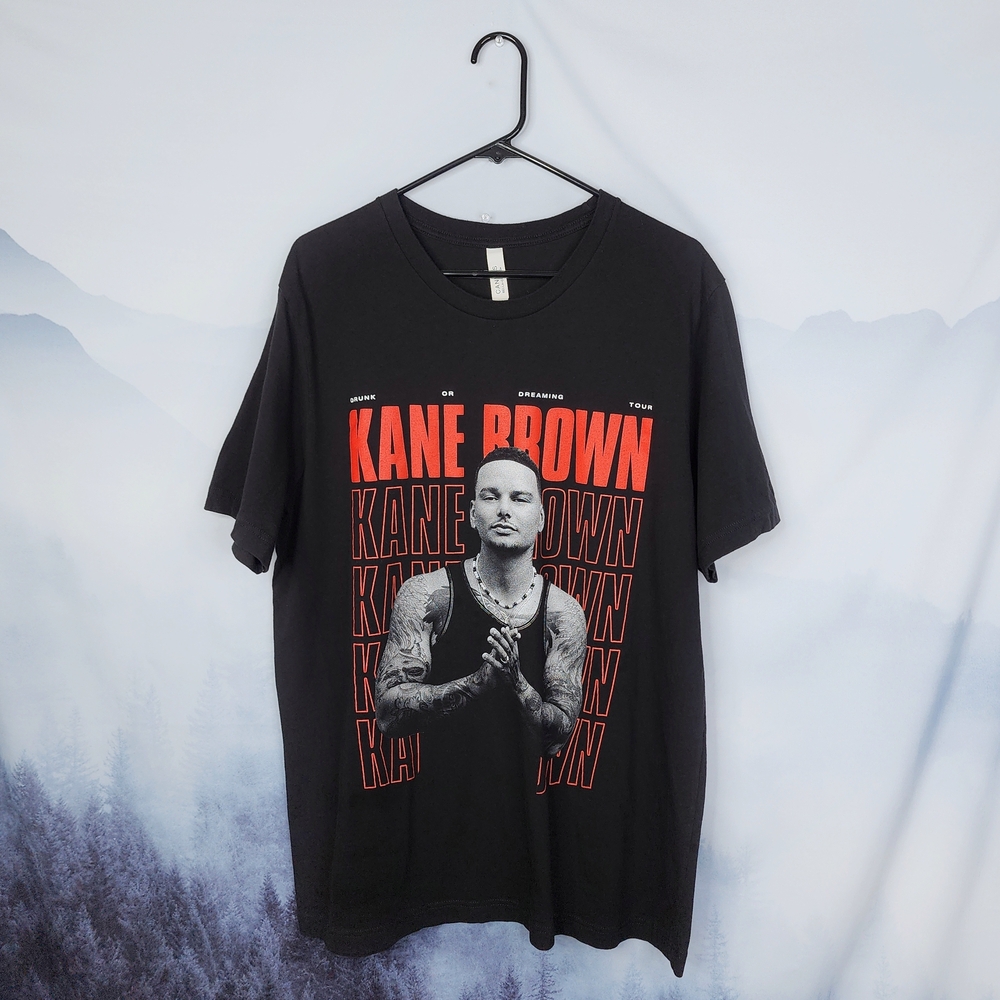 Kane Brown Drunk Or Dreaming Tour Graphic Band Tee XL